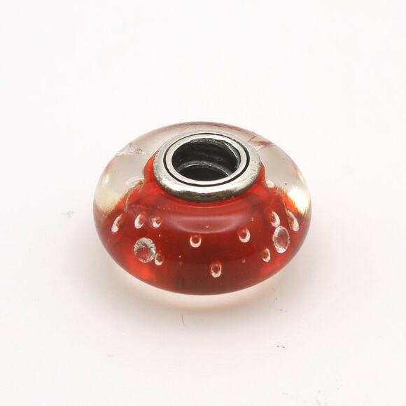 Authentic PANDORA Red Effervescence Glass Murano Charm - 791631CZ - Picture 7 of 10
